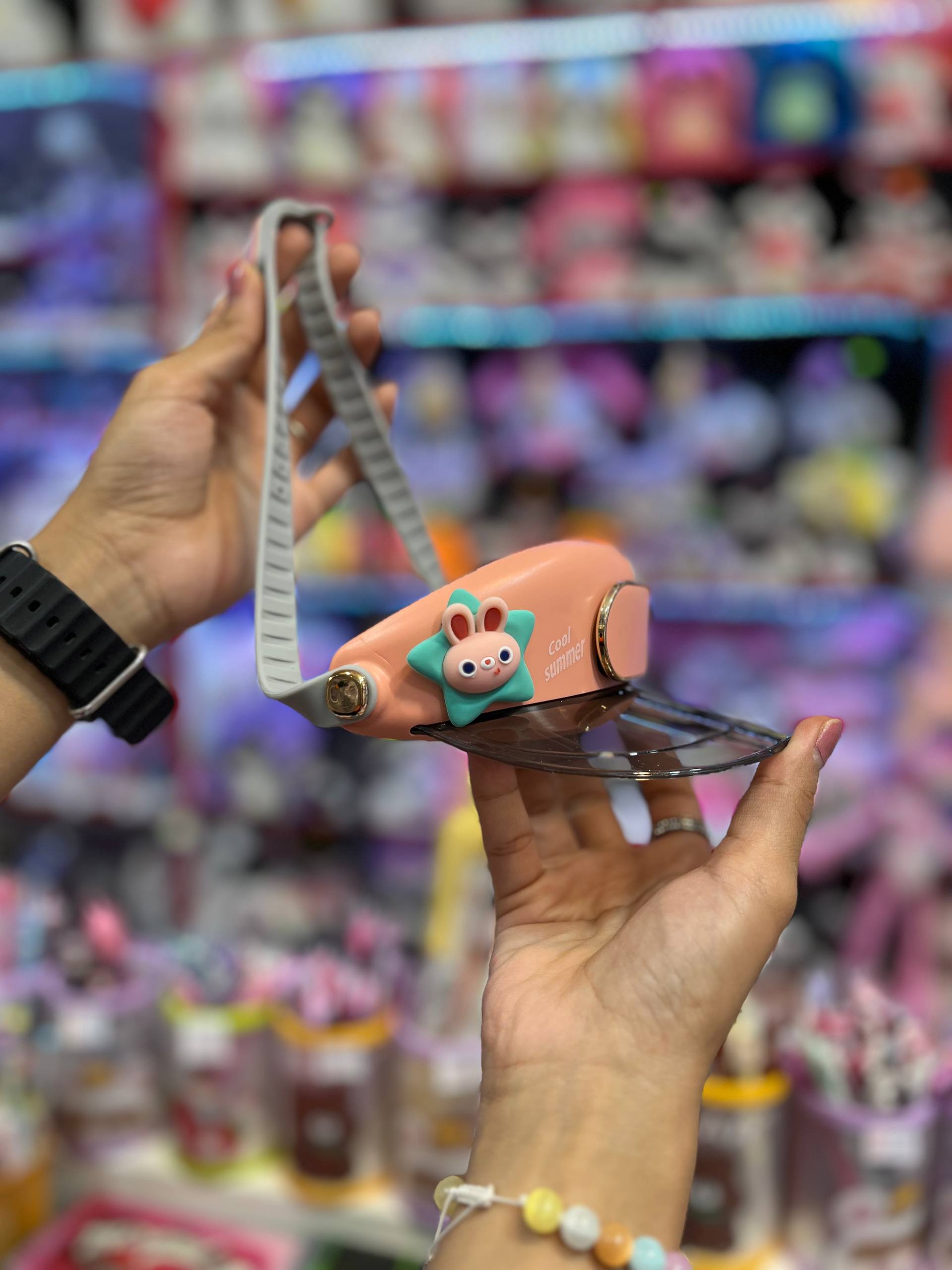 پنکه کلاهی شارژی